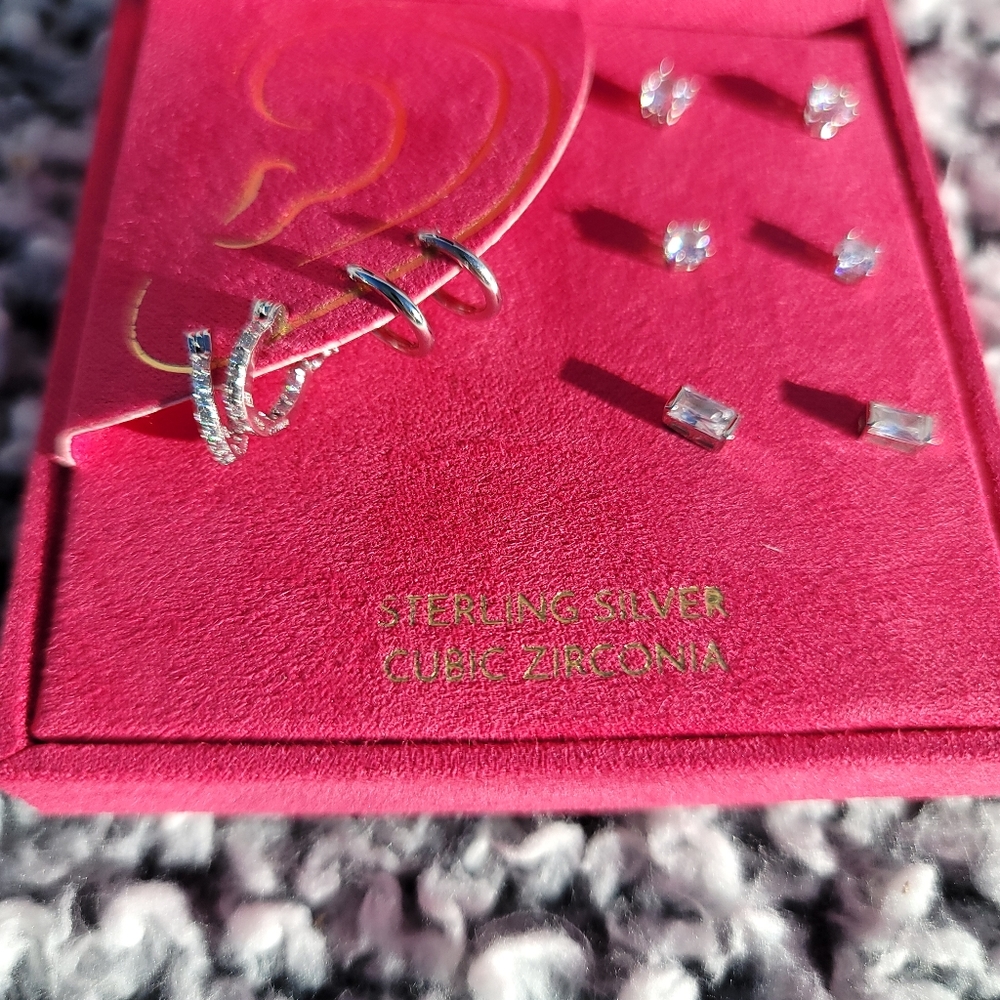Stella Picciotto Sterling silver Cubic Zirconia earrings